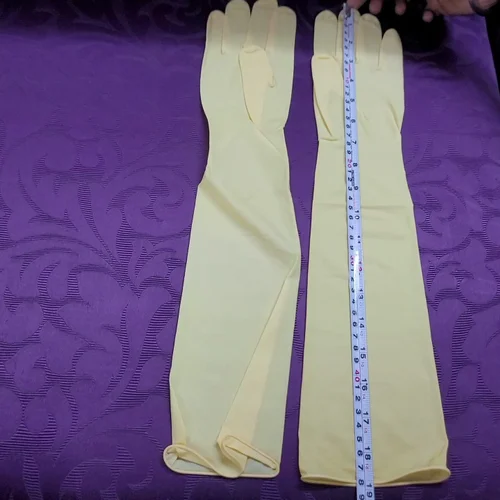 ELBOW LENGTH RUBBER HAND GLOVES NO 14-16-18-26